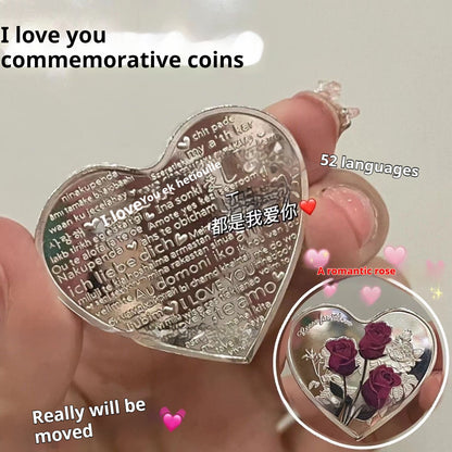 Enppy Gift Creative I Love You Coin Gift for Girls Funny Gift Idea Valentines' Gift