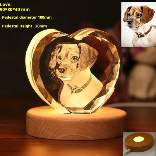 Enppy Gift Custom Crtystal Statue Souvenir of Pets Personalized Gift