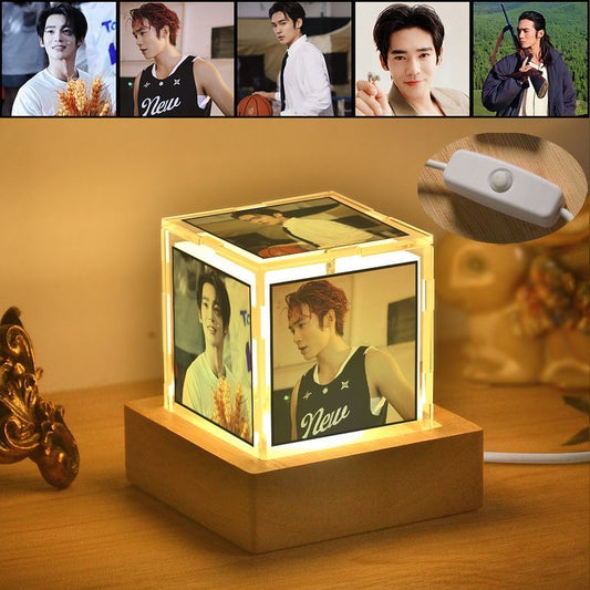 Custom Gift Photo Square Glowing Lamp Personalized Gift