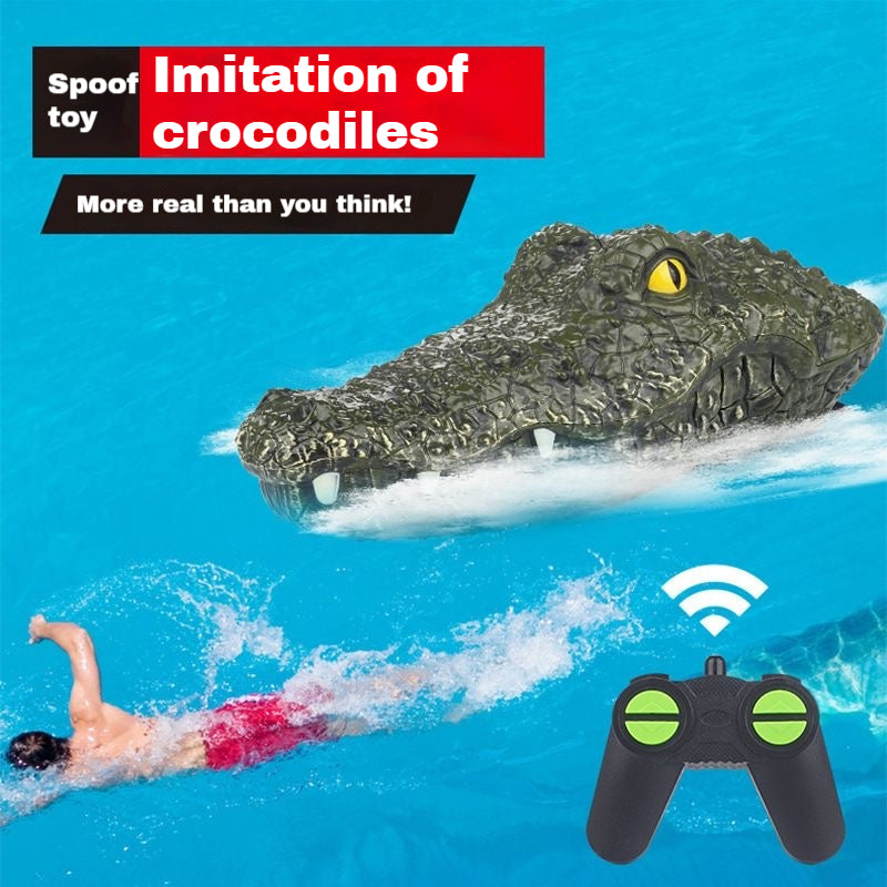 Enppy Gift Crocodile Remote Control Boat Best Gift for Kids