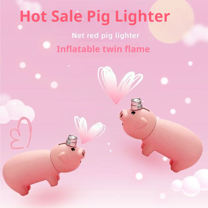 Enppy Gift Piglet Lighter Cute Funny Gift for Boyfriend Valentine's Gift