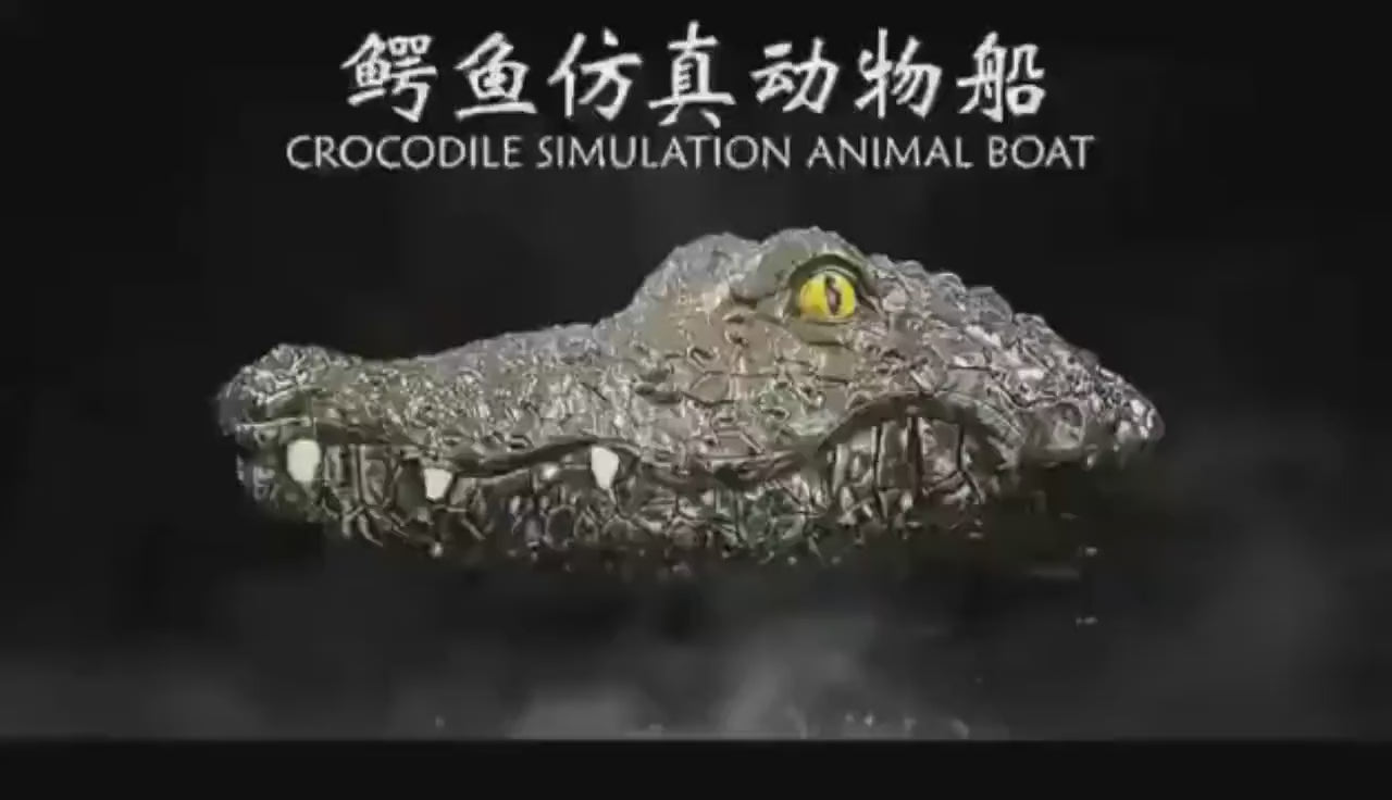 Enppy Gift Crocodile Remote Control Boat Best Gift for Kids